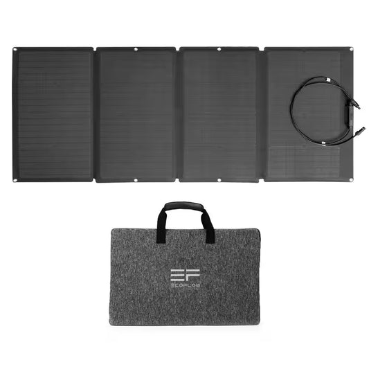 160-Watt Portable Solar Panel, Foldable Solar Charger Chainable for Power Station/Generator, Waterproof for Outdoors